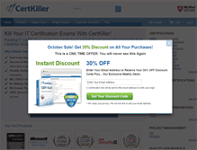 Tablet Screenshot of certkiller.com